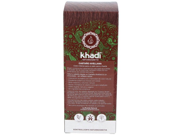 Khadi Tinte Castaño Avellana 100% Vegetal 100G
