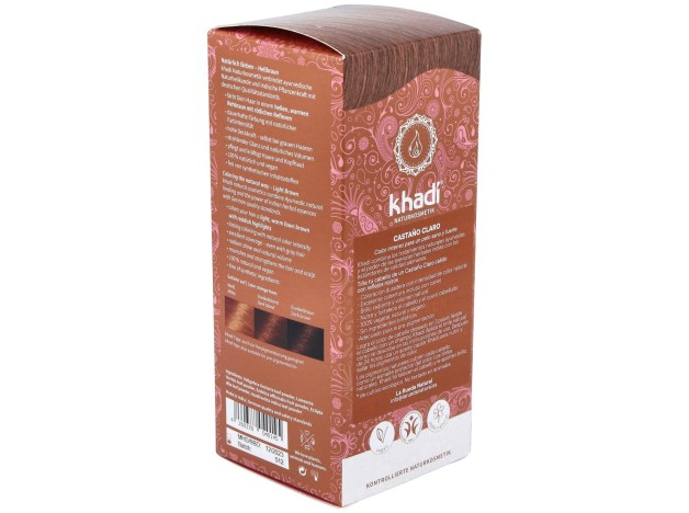 Khadi Tinte Castaño Claro 100% Vegetal 100G