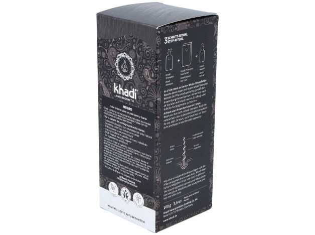 Khadi Tinte Negro Herbal 100% Vegetal 100G