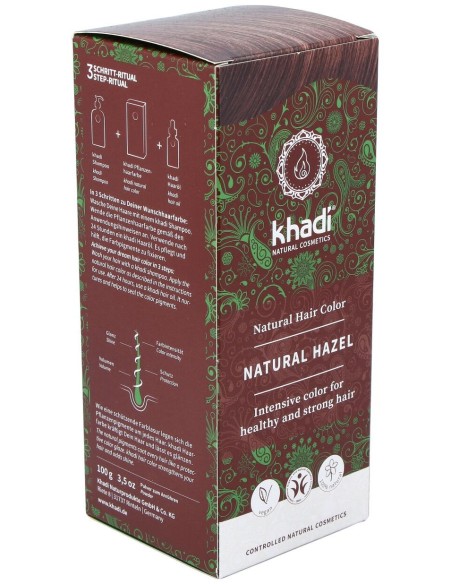 Khadi Tinte Castaño Avellana 100% Vegetal 100G