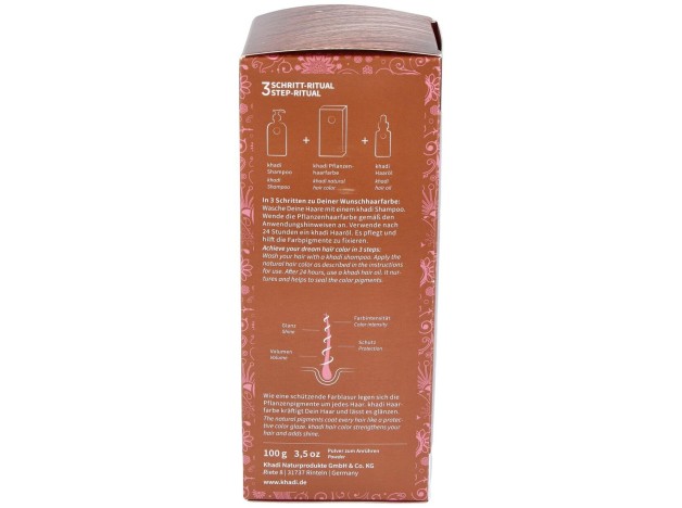 Khadi Tinte Castaño Claro 100% Vegetal 100G