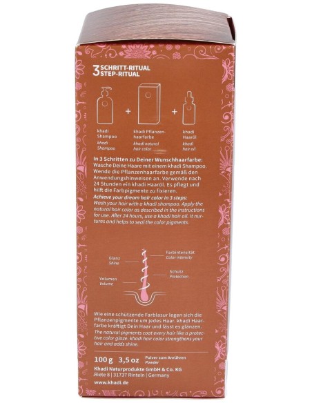 Khadi Tinte Castaño Claro 100% Vegetal 100G