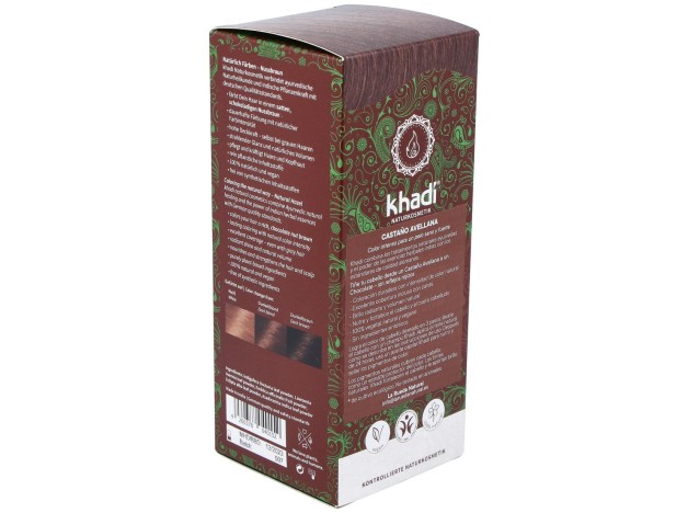 Khadi Tinte Castaño Avellana 100% Vegetal 100G