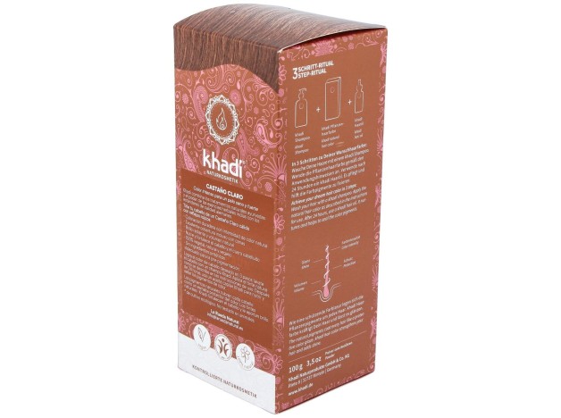 Khadi Tinte Castaño Claro 100% Vegetal 100G