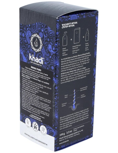 Khadi Tinte Indigo Natural Polvo 100G