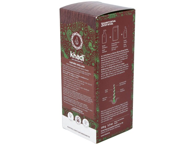 Khadi Tinte Castaño Avellana 100% Vegetal 100G