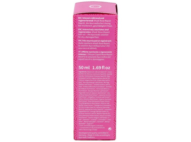 Aceite Capilar Rosa Reparador Cabello Dañado 50Ml.