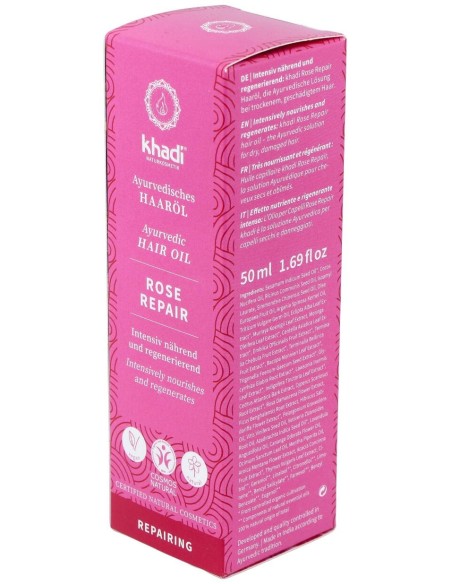 Aceite Capilar Rosa Reparador Cabello Dañado 50Ml.