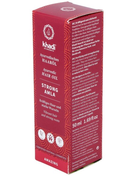 Khadi Amla Aceite Fortalecedor Capilar Brillo 50Ml