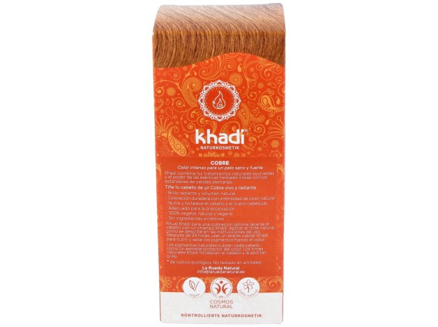 Khadi Herbal Color Cobre Brillante Rubio Y...