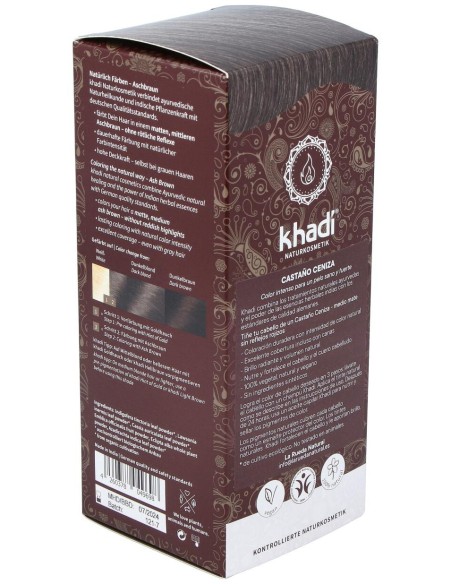 Khadi Tinte Castaño Ceniza 100% Vege 100G
