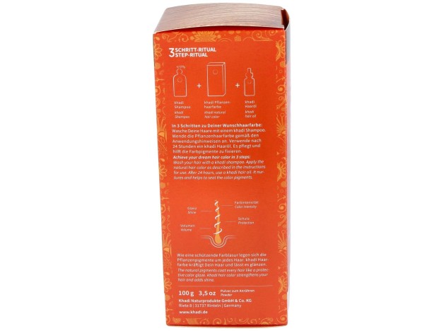 Khadi Herbal Color Cobre Brillante Rubio Y...