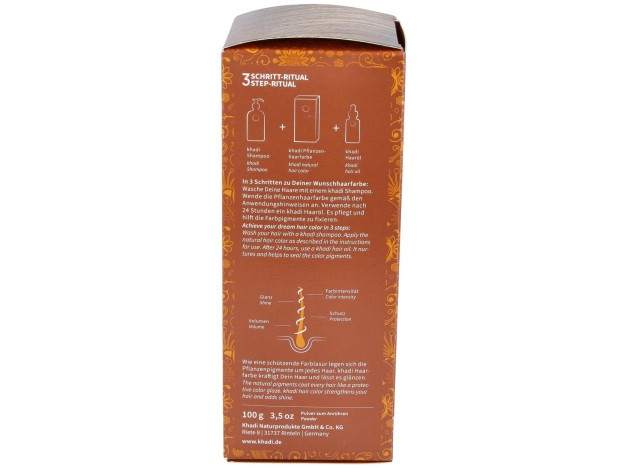 Khadi Tinte Castaño Dorado 100% Vegetal 100G