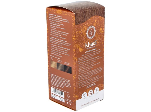 Khadi Tinte Castaño Dorado 100% Vegetal 100G