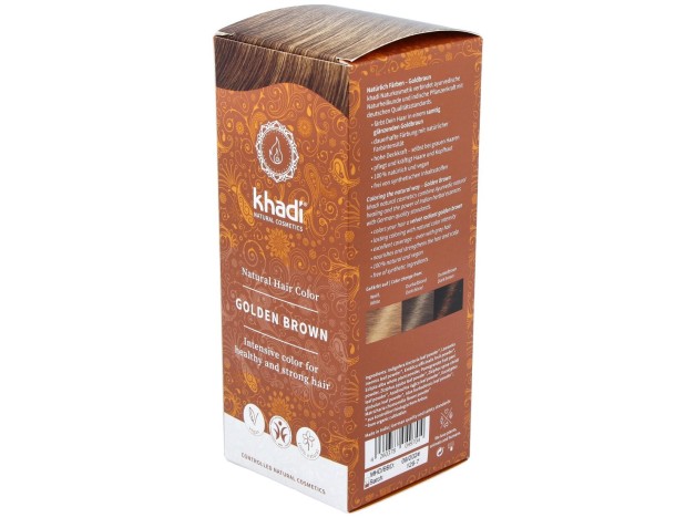 Khadi Tinte Castaño Dorado 100% Vegetal 100G