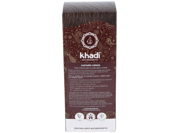 Khadi Tinte Castaño Ceniza 100% Vege 100G