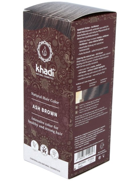 Khadi Tinte Castaño Ceniza 100% Vege 100G