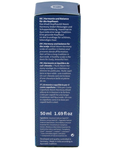 Aceite Capilar Neem Equilibra Cuero Cabelludo 50Ml