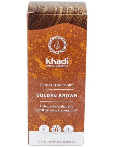 Khadi Tinte Castaño Dorado 100% Vegetal 100G