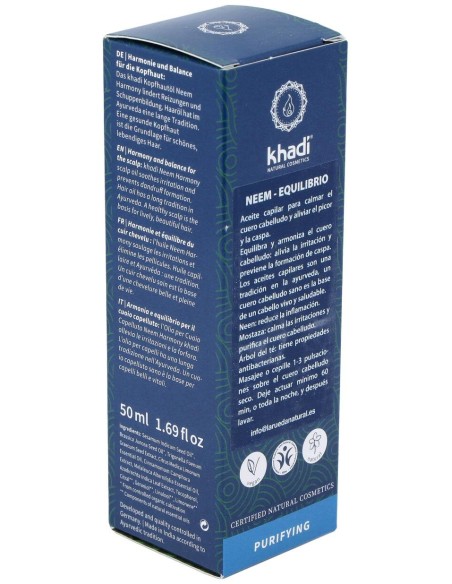 Aceite Capilar Neem Equilibra Cuero Cabelludo 50Ml