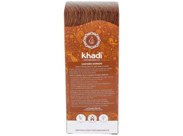 Khadi Tinte Castaño Dorado 100% Vegetal 100G