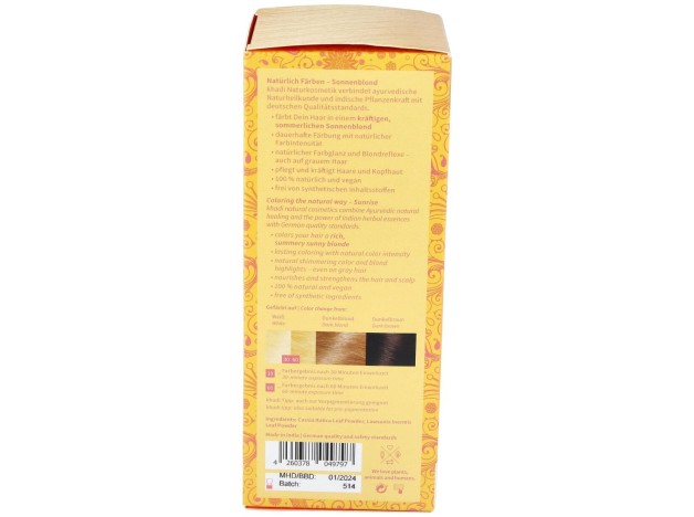 Tinte Herbal Color Amanecer-Miel (Sunrise) 100Gr.