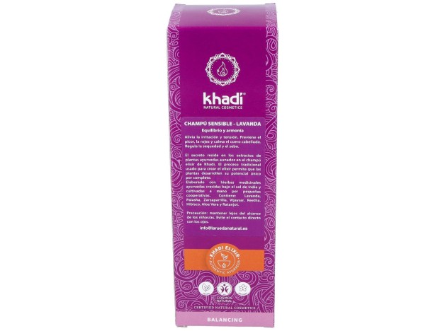 Khadi Champú De Lavanda Para Cabellos Delicados...