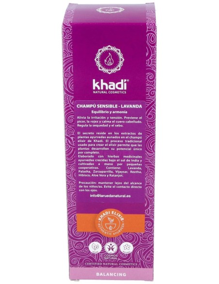Khadi Champú De Lavanda Para Cabellos Delicados 200Ml