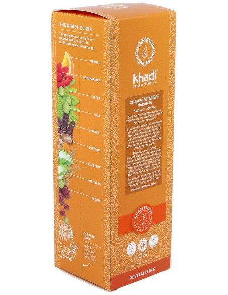 Khadi Champú Vitalidad Naranja 200Ml