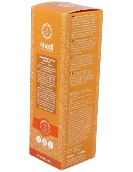 Khadi Champú Vitalidad Naranja 200Ml