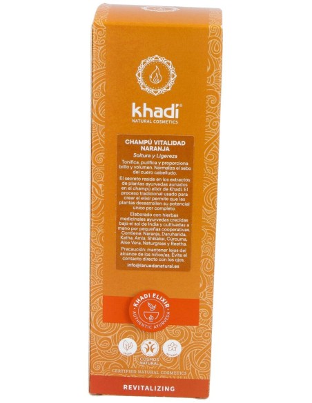 Khadi Champú Vitalidad Naranja 200Ml