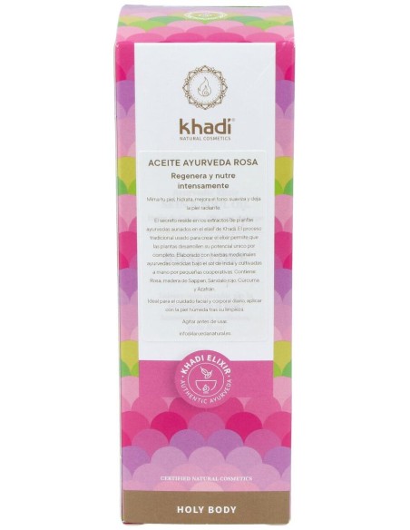 Aceite Elixir Ayurveda Rosa Regenerante 100Ml.