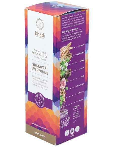 Khadi Aceite Elixir Ayurveda Anti Edad Shatavari 100Ml