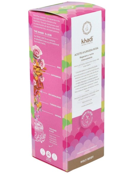 Aceite Elixir Ayurveda Rosa Regenerante 100Ml.