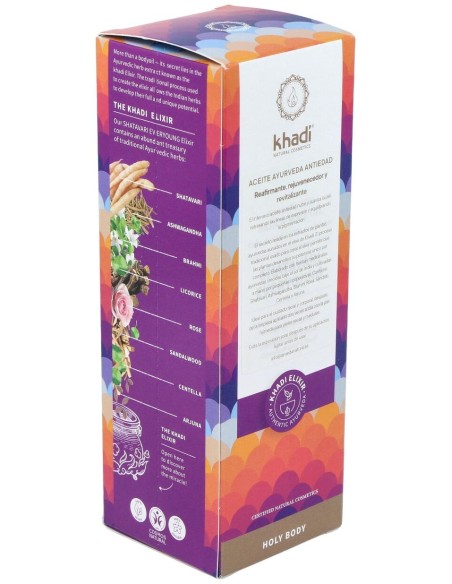 Khadi Aceite Elixir Ayurveda Anti Edad Shatavari 100Ml