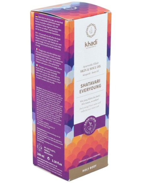 Khadi Aceite Elixir Ayurveda Anti Edad Shatavari 100Ml