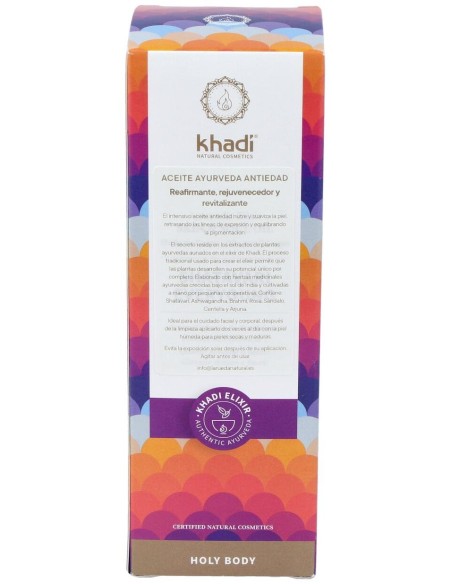 Khadi Aceite Elixir Ayurveda Anti Edad Shatavari 100Ml