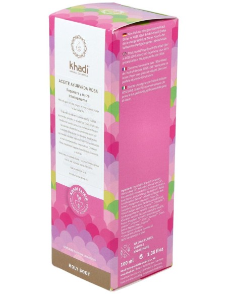 Aceite Elixir Ayurveda Rosa Regenerante 100Ml.