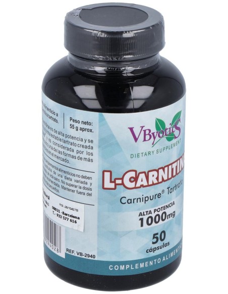Vbyotics L-Carnitina Carnipure 1000Mg 50 Caps
