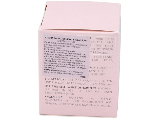 Crema Facial Ginseng-Acai 50Ml. Bio