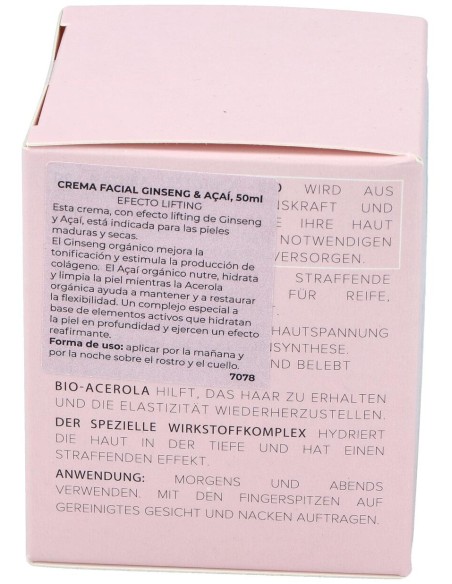 Crema Facial Ginseng-Acai 50Ml. Bio