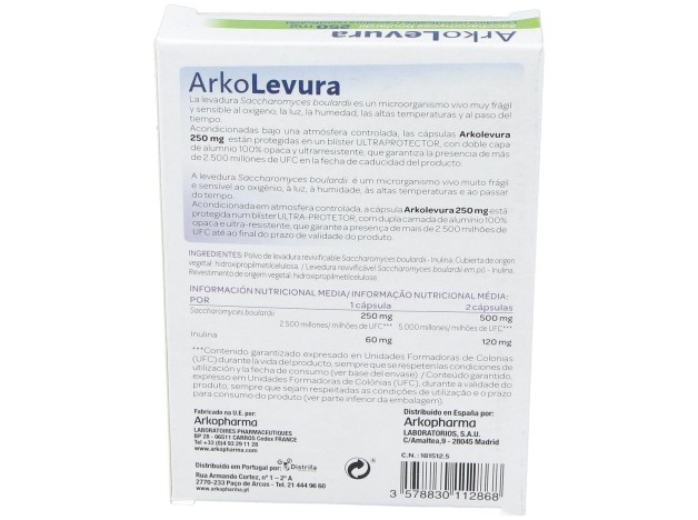 Arkopharma Arkolevura Saccharomyces Boulardii...