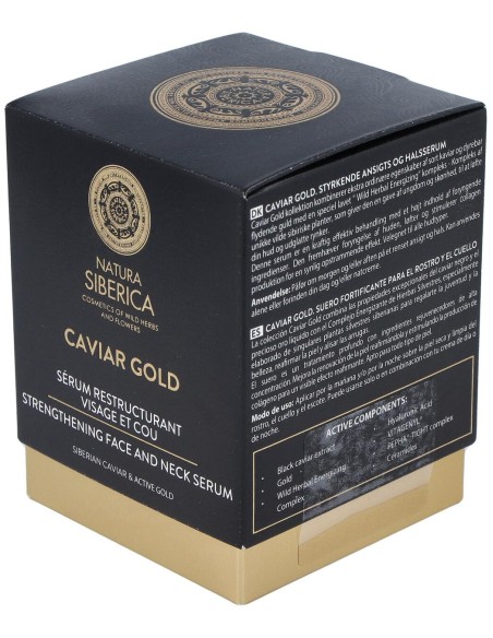 Natura Siberica Caviar Gold Serum Reafirmante Para Rostro Y Cuello 30 Ml
