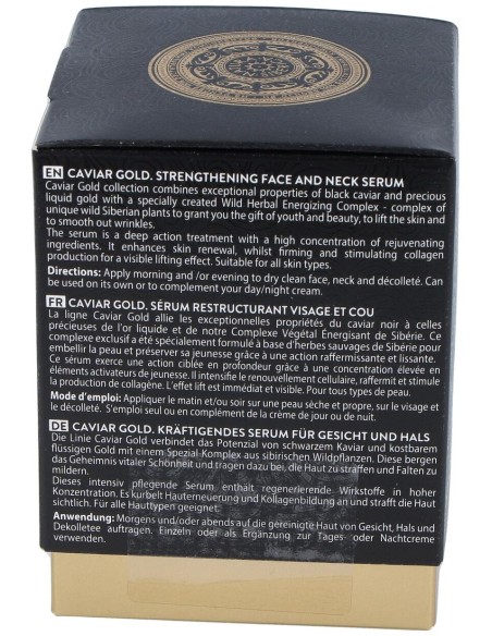 Natura Siberica Caviar Gold Serum Reafirmante Para Rostro Y Cuello 30 Ml