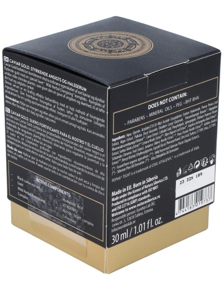 Natura Siberica Caviar Gold Serum Reafirmante Para Rostro Y Cuello 30 Ml