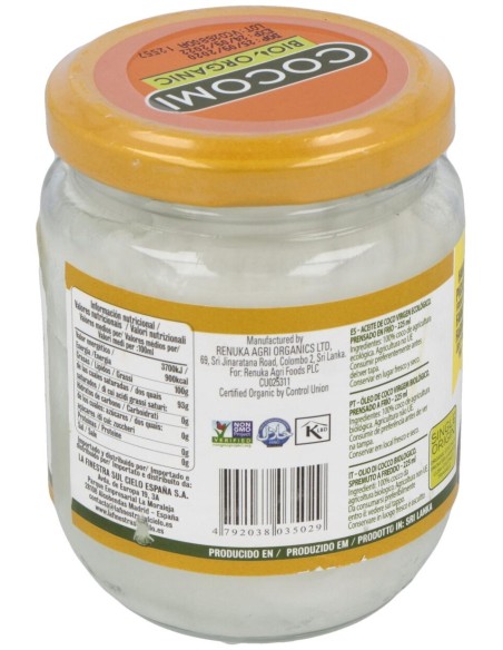Aceite De Coco Virgen 225Ml Bio