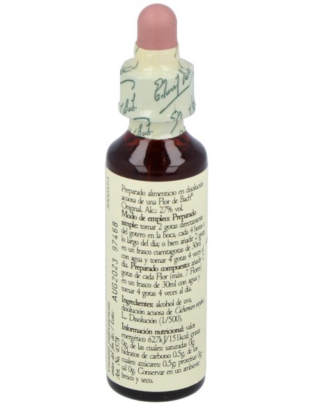 Flores Bach Chicory Achicoria 20Ml.