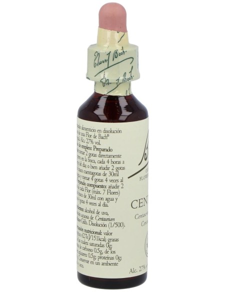 Flores Bach Centaury Centaura Menor 20Ml.