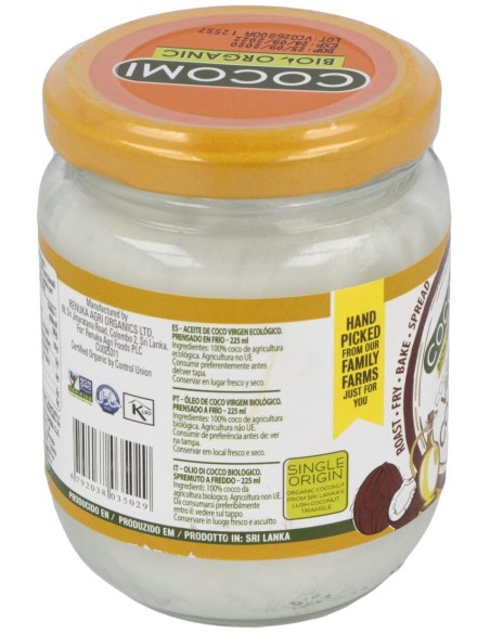 Aceite De Coco Virgen 225Ml Bio