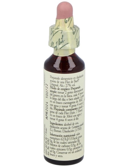 Flores Bach Gentian Genciana 20Ml.
